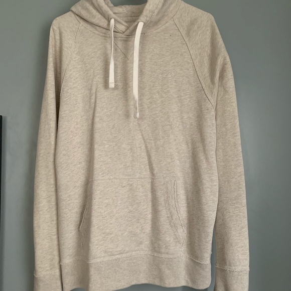 cream colored hoodie